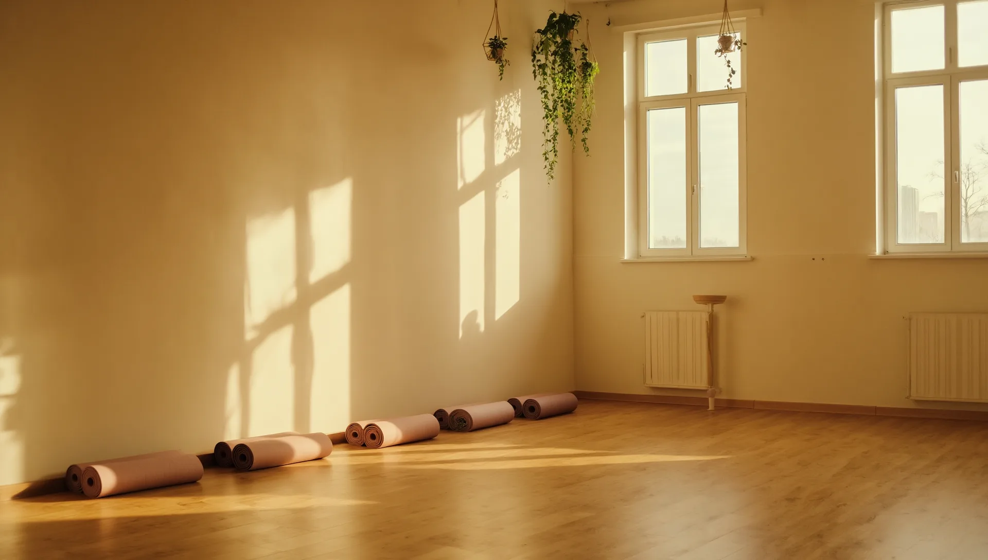 The Terra yoga studio in soft morning light